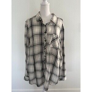 Torrid Plaid Button Up Shirt Size 2